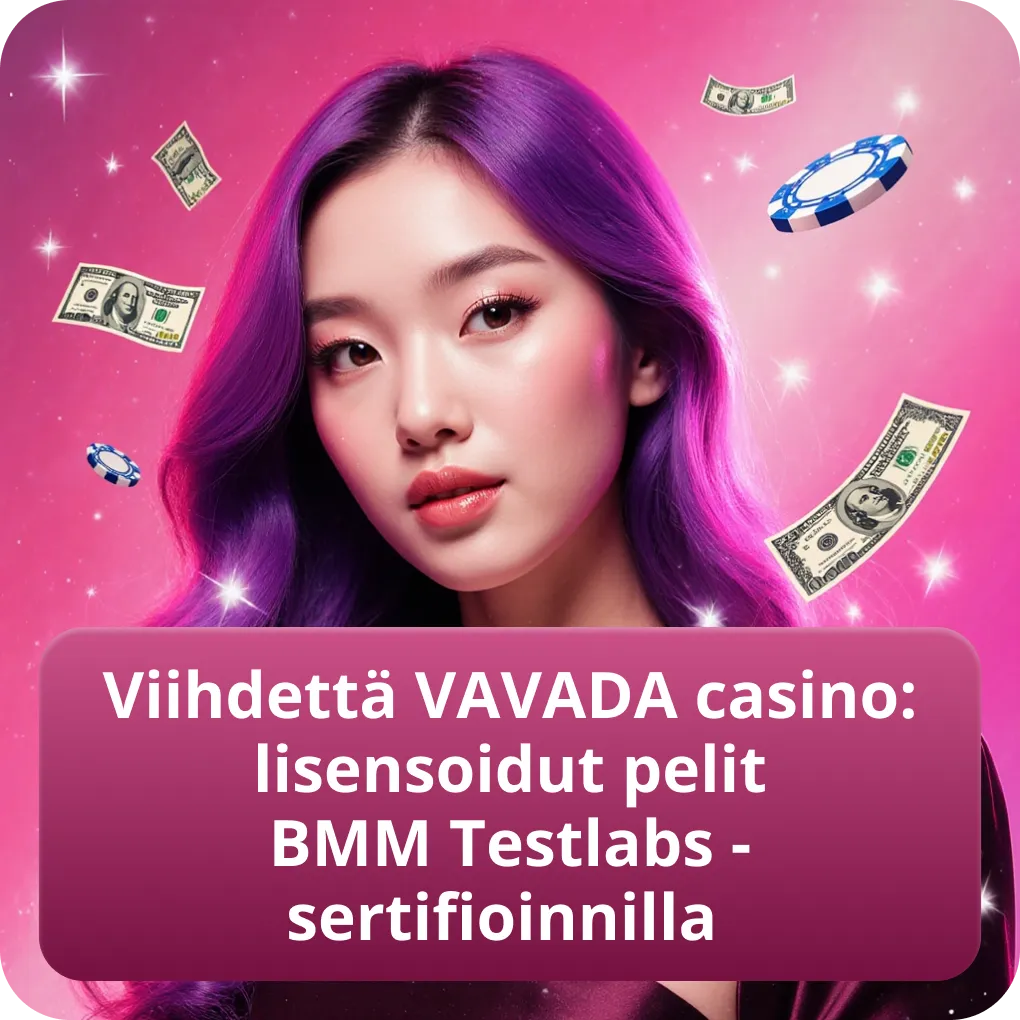 Viihdettä VAVADA casino: lisensoidut pelit BMM Testlabs -sertifioinnilla